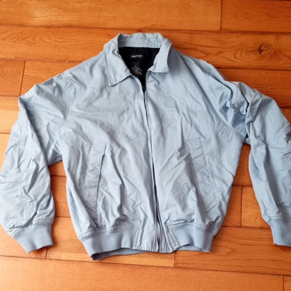 Nautica Light Blue Bomber Jacket